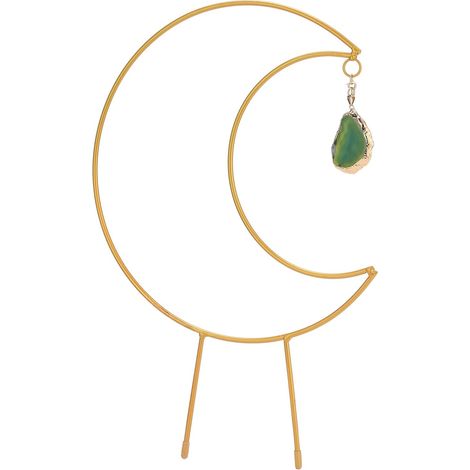 Tuteur en fer pour plantes grimpantes, treillis en forme de lune pour plantes grimpantes, support de jardin (1/5)