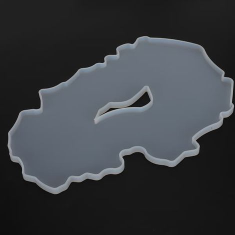 Moule en silicone alimentaire pour sous-verres, plateaux à thé et sets de table décoratifs, réutilisable, en résine, 34,6 x 23 cm (13,6 x 9,1 pouces), comme illustré, 1 pièce (1/5)