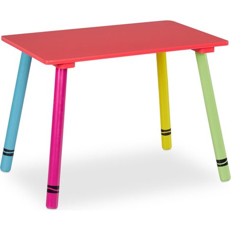 Set tavolo e sedie per bambini 70 x 50 x 50 cm design colorato ideale area gioco in PVC multicolore 130011099