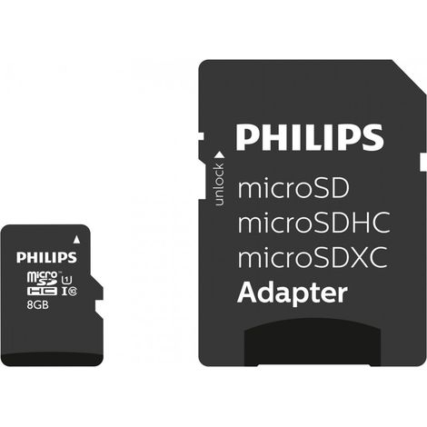 Philips FM08MP45B/00 8GB MicroSDHC UHS-I Klasse 10 Flash-Speicher (1/2)