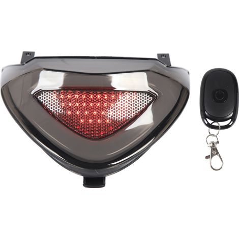 Fanale posteriore per moto DC12V, luce freno e indicatore di direzione, colore fumé, telecomando, intensità variabile, compatibile con LC135 V1. (1/5)
