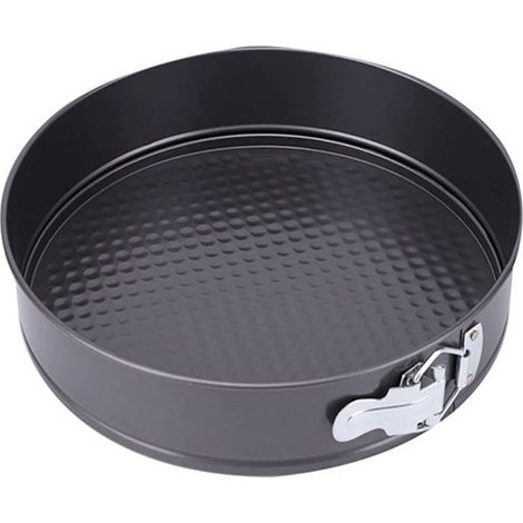 Runde Kuchenform aus Kohlenstoffstahl mit herausnehmbarem Boden und Antihaft-Öse (26 cm) (1/5)