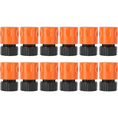 12 conectores rápidos para mangueras, rosca hembra G3/4, accesorio de riego (1/4)