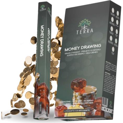 Terra Atracción de Dinero Incienso 20 piezas para meditación (1/4)