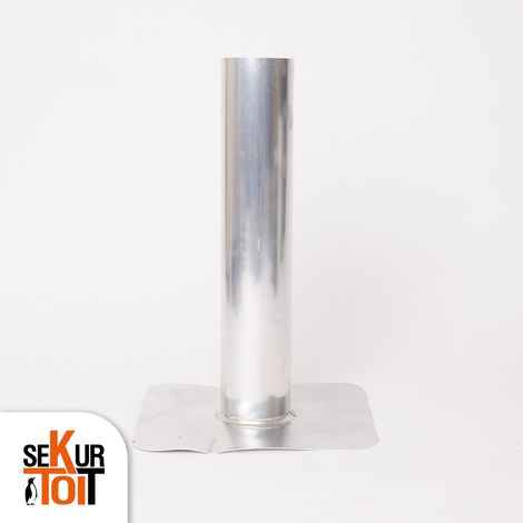 Traversée de toiture aluminium EP – diamètre 100 mm – longueur 500 mm – SEKURTOIT (1/2)