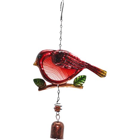 Carillon éolien en verre en forme d'oiseau, à plusieurs tubes, musique relaxante, décoration à suspendre pour la maison, le jardin, l'extérieur, l'église, les fêtes et Noël. (1/5)