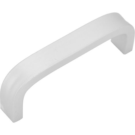 Poignée de meuble en aluminium argenté, style épuré, accessoire de porte d'armoire, longueur 96mm, finition mate, moderne et minimaliste. (1/5)