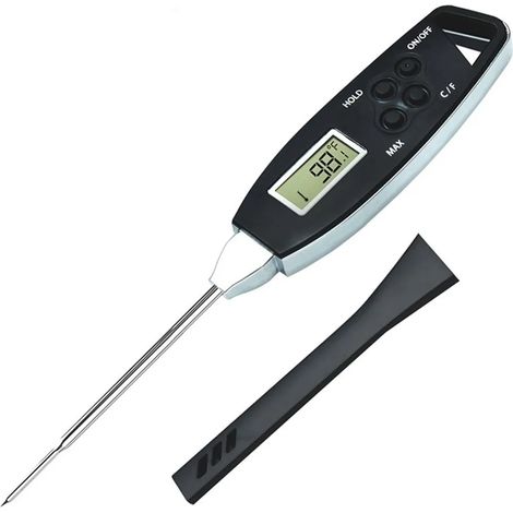 Thermomètre à viande à lecture instantanée, étanche, pour barbecue, avec sonde stylo, idéal pour la cuisine, les grillades et le fumage en extérieur.-AquaForge (1/5)