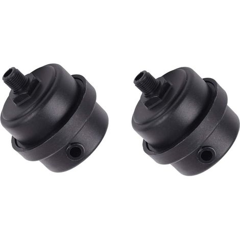 2 Pack Air Compressor Silencer Filter Plastic Housing Canister Piston Muffler for Blowers, Air Compressors, Boilers, etc (1/4"PT 12mm) (1/4)