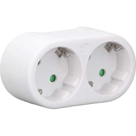 Adaptateur secteur 16A 250V standard européen, prise européenne étanche à deux positions pour montage en surface. (1/5)