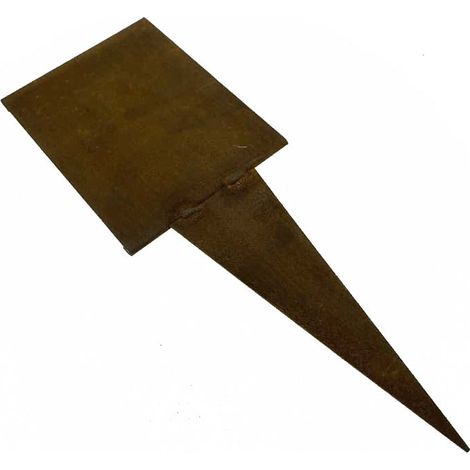Estacas borduras de Acero Corten - 15 cm - Redondeado