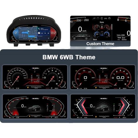 Tableau de bord numérique, Carplay sans fil, Navigation en temps réel, Version CarPlay F10 (1/2)