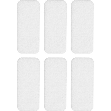 Patins en feutre auto-adhésifs blancs (lot de 6) 25 x 60 mm Vorstahl (1/5)