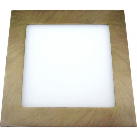 Downlight 5w 4000k cuadrado agamenon 450lm cuero 2x9x9 cm corte 7x7 cm