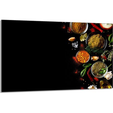 Glasschutzplatte für den Herd 80x52 Gewürze (1/5)