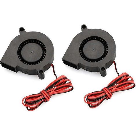 Ultra-leiser und kompakter DC-Turbolüfter 5015, DIY RepRap E10 E12 3D-Drucker-Montagesatz, 24-V-DC-Lüfter (1/5)
