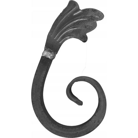 Elemento a spirale, sei elementi forgiati 12X12 10.324.P H150XL95