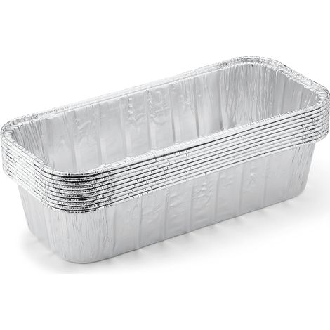 Barquettes en aluminium pour barbecue – Lèchefrite 28 x 12,5 cm – Réutilisables pour récupération des graisses – Compatible Weber SmokeFire et Summit (1/7)