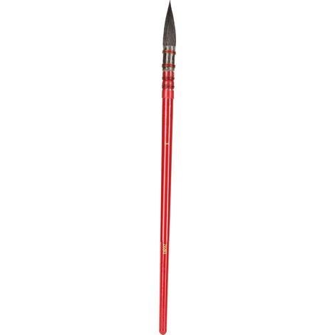 Watercolor Paint Brush Squirrel Hair Tip Red Handle Hand Tie Iron Circle Acrylic Artist SupplyRed No. 3 (1/5)