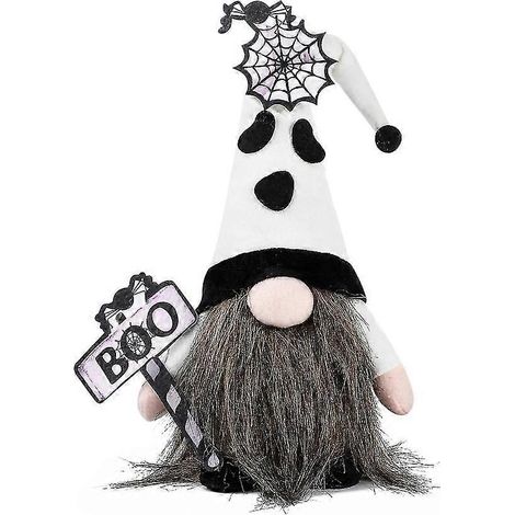 Gnome suédois Tomte à chapeau long en peluche, fait main, pour décorations de Noël (1/5)