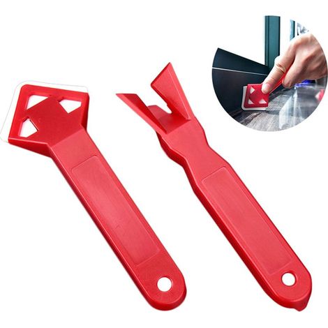 Kit d'outils pour enlever le mastic (2 pièces) : grattoir, moule à mastic, nettoyant pour sols pratique, mini-outils faits main (1/5)