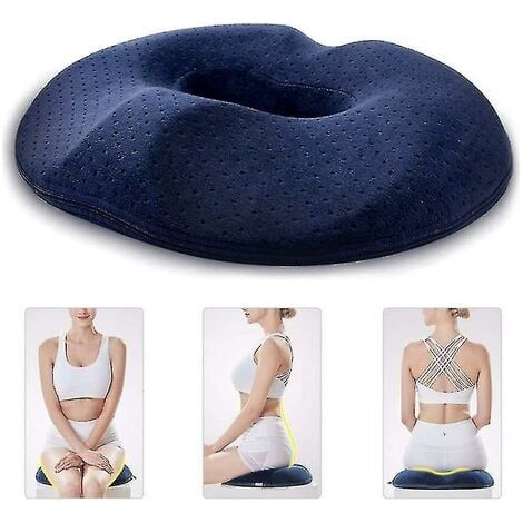 Donut-Shaped Hemorrhoid Pillow, Hemorrhoid Treatment, Pain Relief, Bed (1/4)