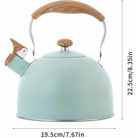 Pfeifkessel. 2,5-Liter-Pfeifkessel für Induktions- und Gasherde. Edelstahlkessel. Pfeifende Teekanne. Leicht zu reinigen. (1/3)