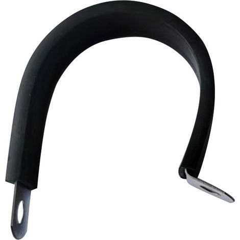 20x colliers à vis inox avec protection caoutchouc, brides de fixation réglables Ø22mm, serrage robuste pour tuyaux et flexibles (1/4)