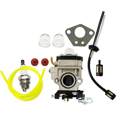 Kit de Carburateur pour Florabest FBS 43 A1, FBK 4 B2 en 1, Parkside PBK PBS 2 A1 Débroussailleuse avec Bougie, durite Carburant, kit Filtre à Carburant - (1/5)
