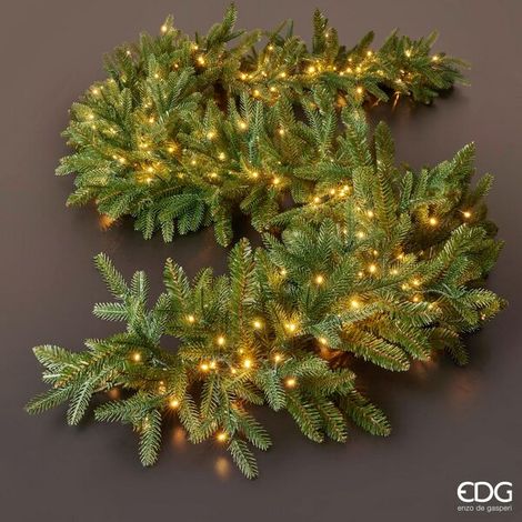 EDG Enzo De Gasperi Festone Natale Pino Luxury 270 Led Verde (1/2)