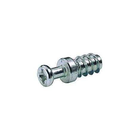 Hettich – Goujon vissé DU 321 – Serrage 6,7 mm – Perçage 11,5 mm – Acier brillant pour assemblage à excentrique