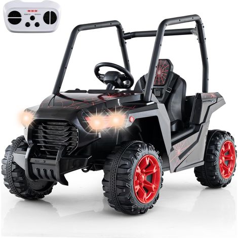 Goplus – Voiture électrique enfants 24V – UTV 4x4 avec télécommande 2,4G – 3 vitesses réglables – Démarrage lent et musique LED – Charge 30kg, 3-8 ans (1/5)