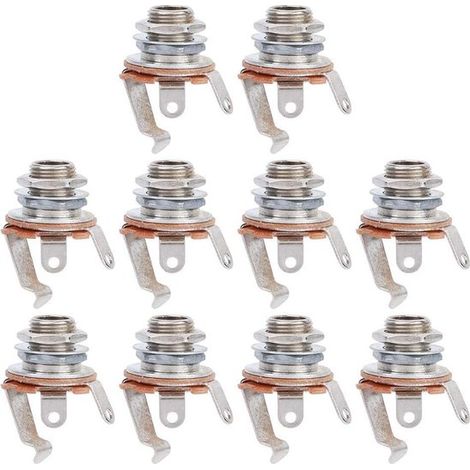 10 ingressi jack mono da 6,35 mm, adatti per chitarre e bassi elettrici. (1/5)