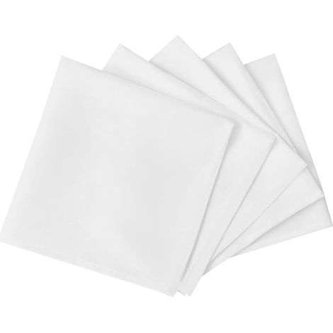 vidaXL 100 servilletas blancas de tela 50 x 50 cm (1/2)
