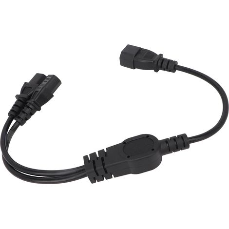 Câble d'alimentation UPS Server C14 vers 2 C13, adaptateur répartiteur en Y C14 vers 2 C13, rallonge pour PC, moniteurs et imprimantes (1/4)