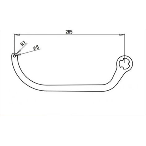 faac paire de bras n1d marron nd4 1057293 (1/3)