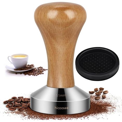 Tasseur à expresso, tasseur de barista en acier inoxydable de 51 mm pour machine à café (1/5)