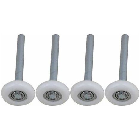 Set mit 4 Garagentorrollen aus Nylon – Abgedichtetes Kugellager – Abmessungen 11,5 x 4,5 cm – Geräuschreduzierung bis -45 °C (1/5)