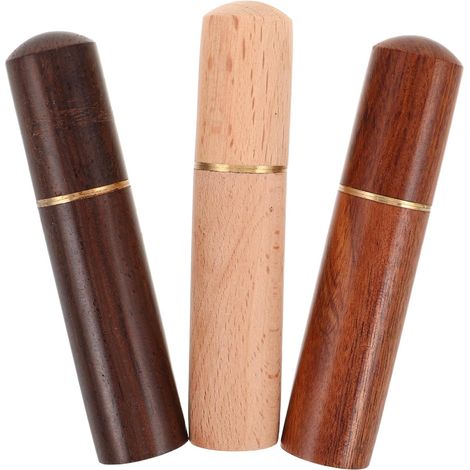 Organisateur de Cure-Dents Portable en Bois Blanc, Boîte à Cure-Dents Élégante et Minimaliste, Lot de 3 Pièces pour Voyage et Bureau (1/5)