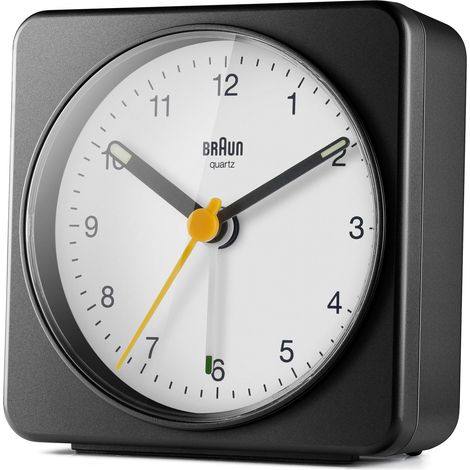 Braun Classic Analog-Wecker BC03BW mehrfarbig