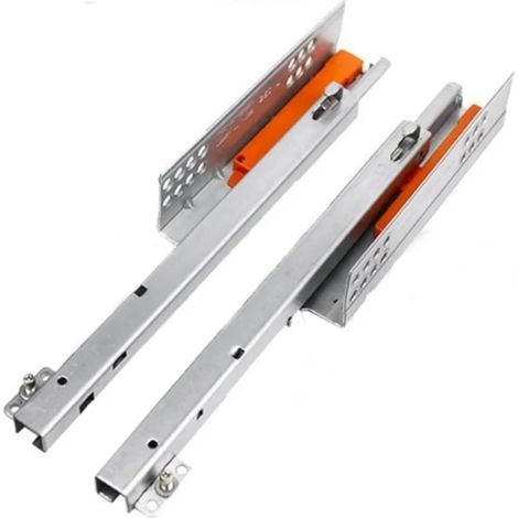 2 rails de coulissement à ressort 25 kg pour tiroirs cuisine/salle (12 (1/5)