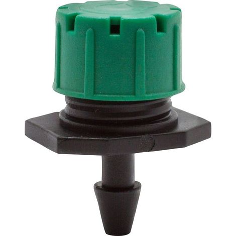 Goutteur réglable – Lot de 1 – Goutteur à débit réglable (8 trous) – Compatible avec les tuyaux de 4 mm de diamètre intérieur et 7 mm de diamètre extérieur