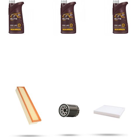 Kit tagliando 3 FILTRI e 3L OLIO compatibile con Fiat Grande Punto 1.2 8v 49kw dal 2005 (1/4)