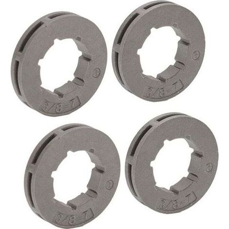 Pignon de Tronçonneuse, 2 Set 3/8 7 Dents Pignon de Remplacement Haute Dureté Facile à Installer Pignon pour Husqvarna 55 262XP 455 460 (1/4)