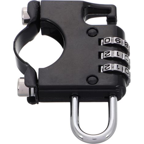 Lucchetto antifurto per casco, in acciaio inossidabile, multifunzionale, con gancio di sicurezza. (1/2)