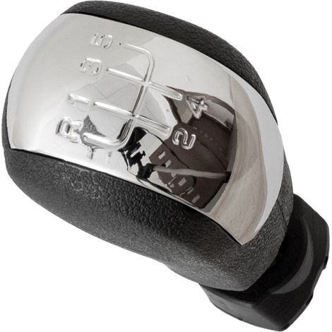 Pomo de palanca de cambios cromado de 5 velocidades para Skoda Octavia II 04-13 (1/5)