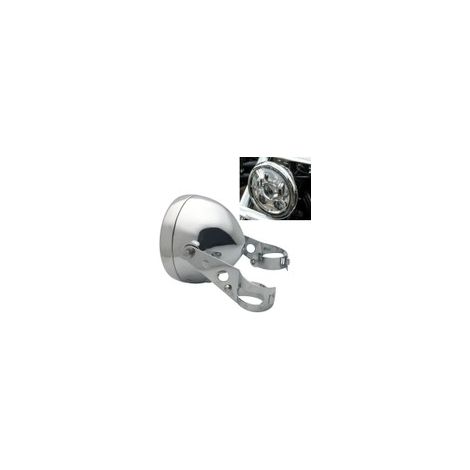 Cuvelage Optique 5.75" - Aluminium - Phare Rond - Chromé - Avec Fixations (1/5)