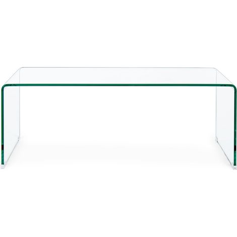 Table basse rectangulaire contemporaine en verre L120 - IDORA (1/5)