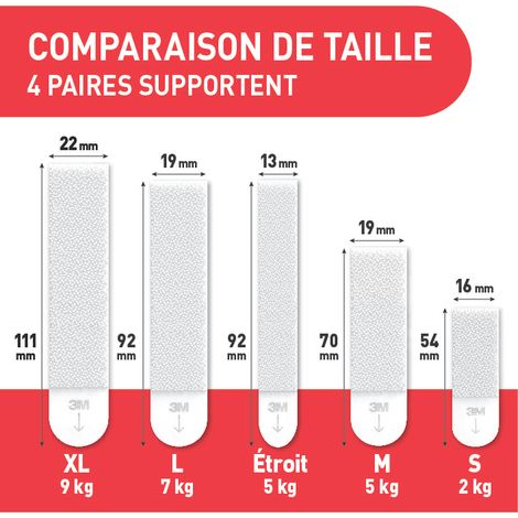 Pack Command™ & ScotchBlue™ : Languettes accroche-tableaux sans trace et Ruban de masquage multi-surfaces intérieur extérieur (1/4)