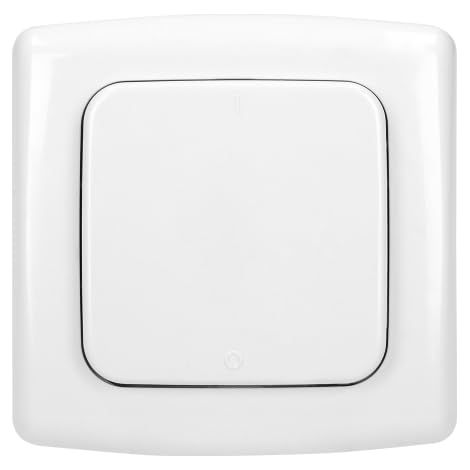 Interrupteur mural sans fil OR-SH-1750 - Blanc - Domotique - 1 canal - Télécommande intégrée